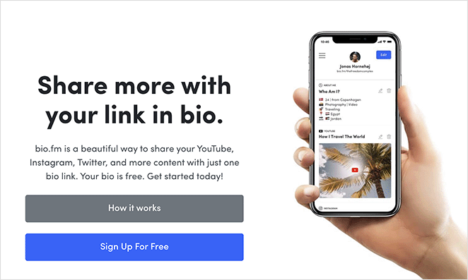 biofm SeedProd Biofm Linktree competitor