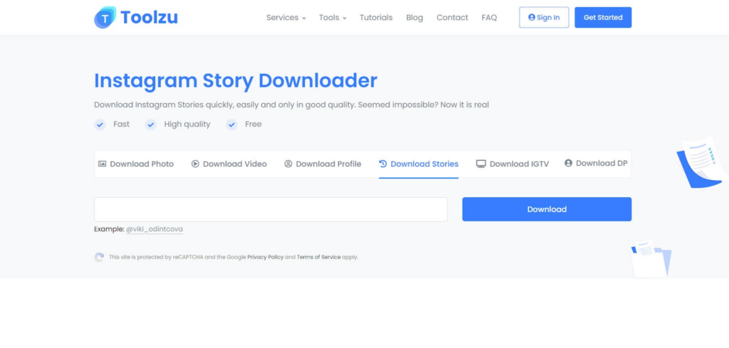 Toolzu: Gerador de tags para Instagram Toolzu: Tag Generator for Instagram