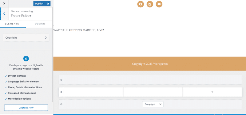 Customizer più visivo con Astra - Fonte: Astra
