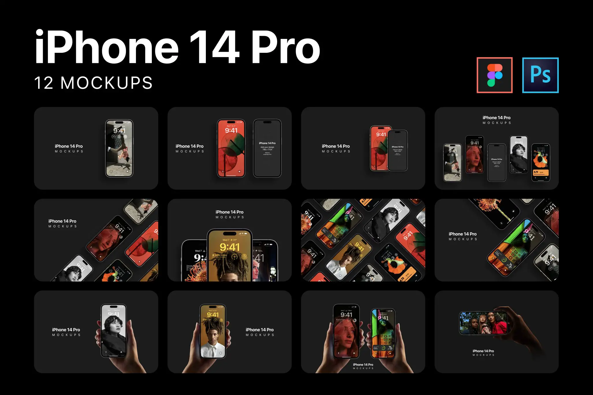 Mockup di iPhone 14 Pro -