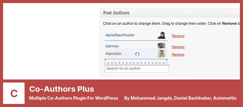 Co-Authors Plus プラグイン - WordPress 用の複数の共著者プラグイン