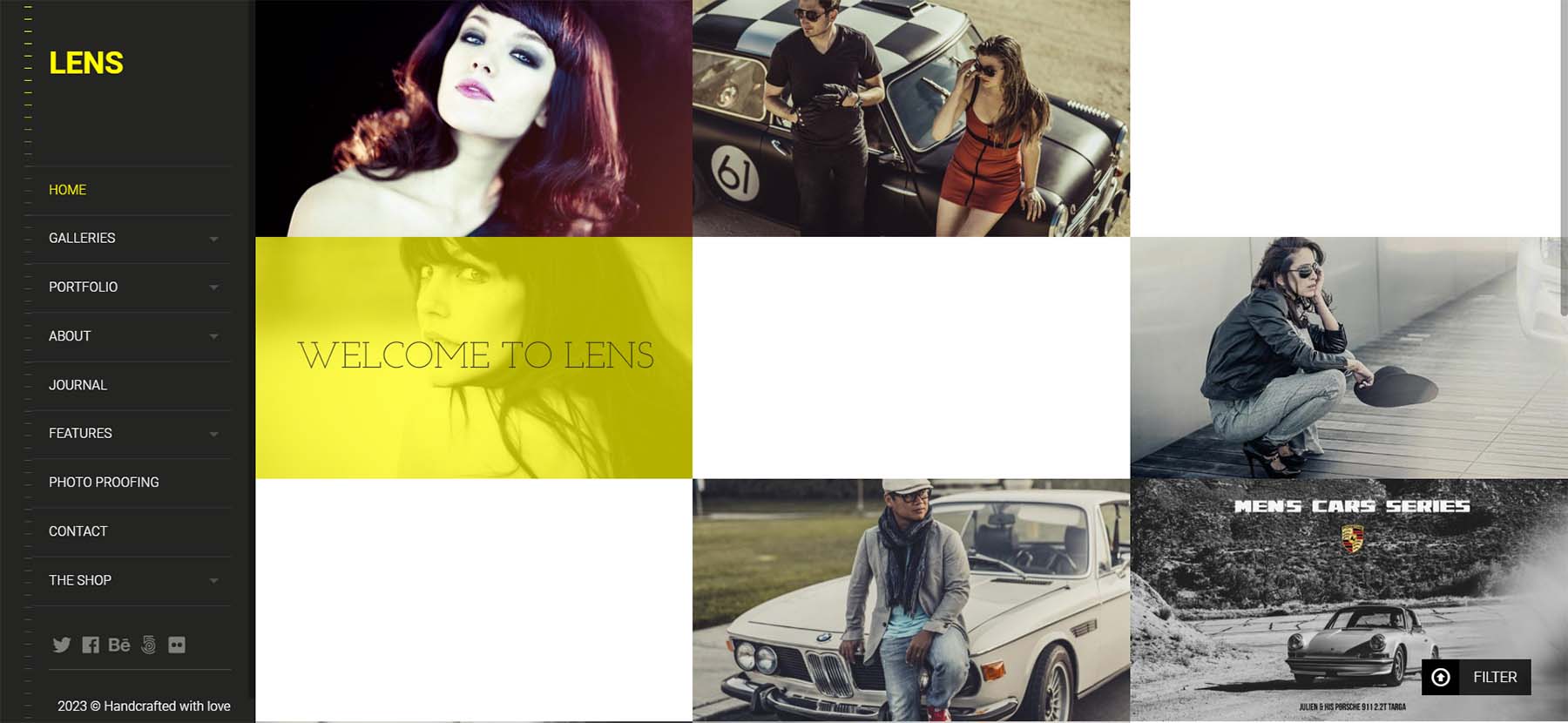 LENS WordPress Portafolio Tema