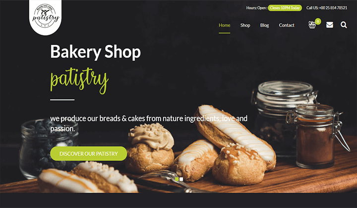 2023 年ケーキとペストリーショップのビジネスに最適な 12 の WordPress テーマ 7 cake and bakery 51