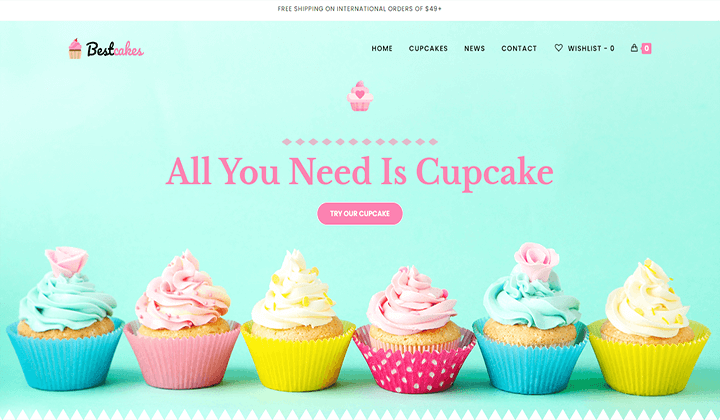 2023 年ケーキとペストリーショップのビジネスに最適な 12 の WordPress テーマ 6 oceanwp bestcake 21