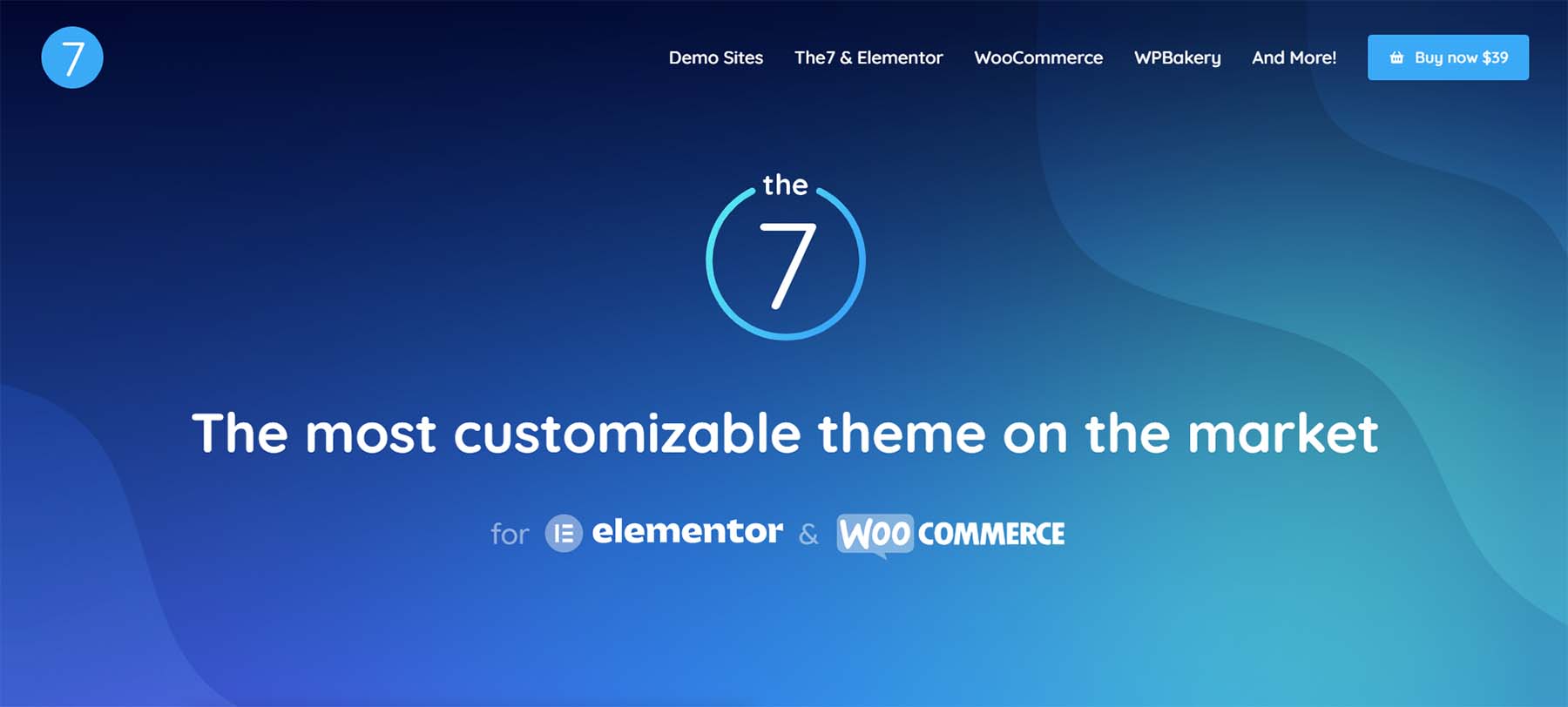 The7、最高の WordPress 多目的テーマの 1 つ