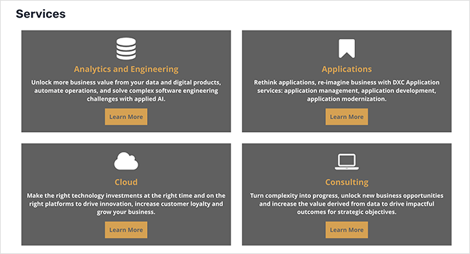 serviceboxdesignesempio SeedProd Service box design example