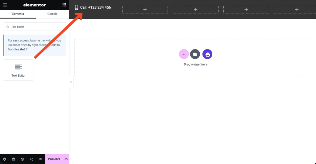 Come creare un sito web per avvocati con Elementor e HappyAddons 12 You can stylize the text
