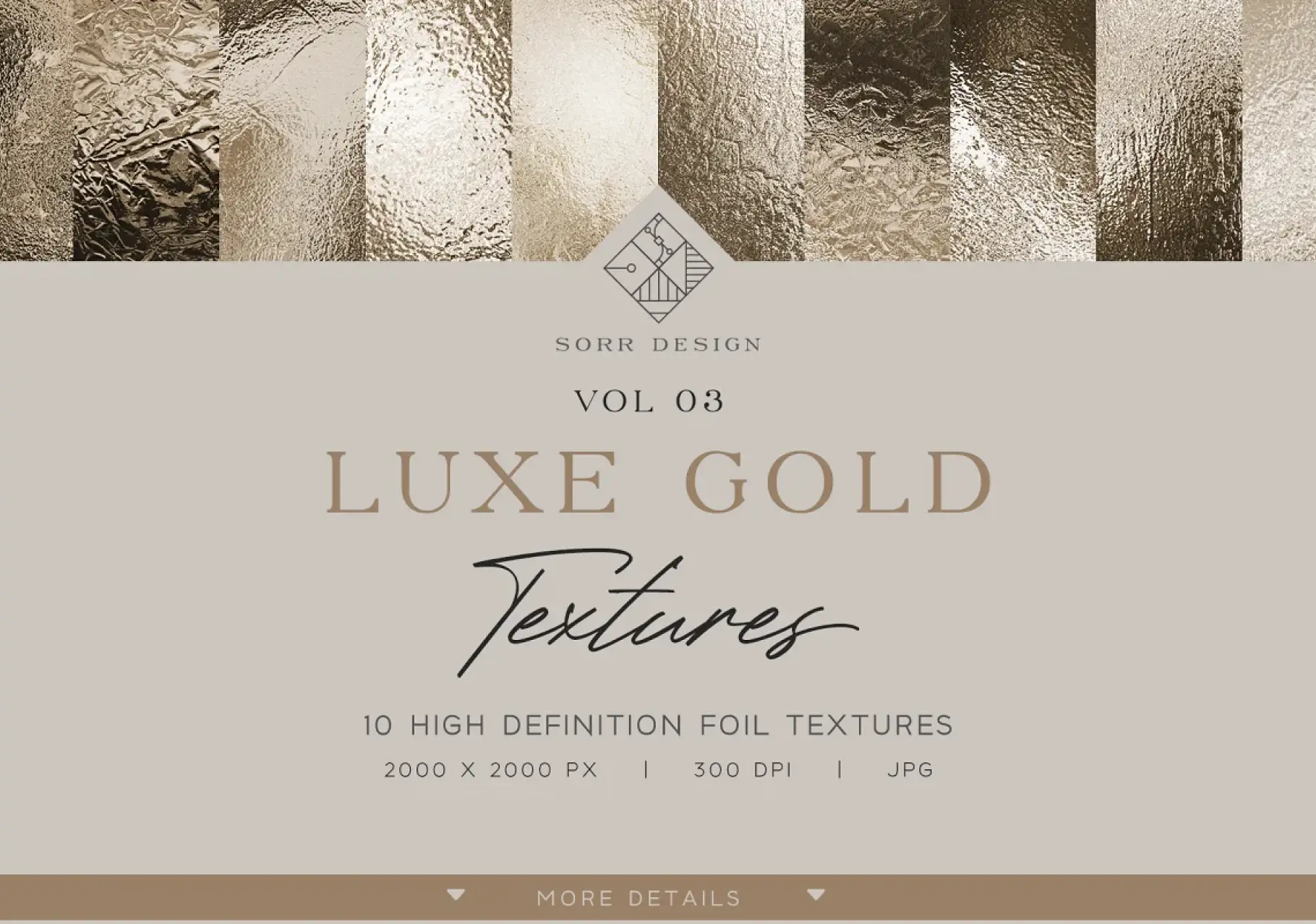 10 Luxe Gold Textures เล่มที่ 03 -