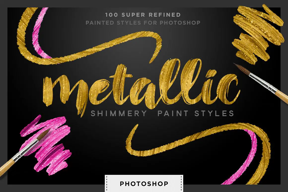 Schimmernde Goldstile für Photoshop -