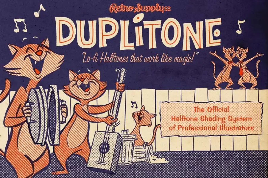 DupliTone ハーフトーン ブラシ Photoshop -