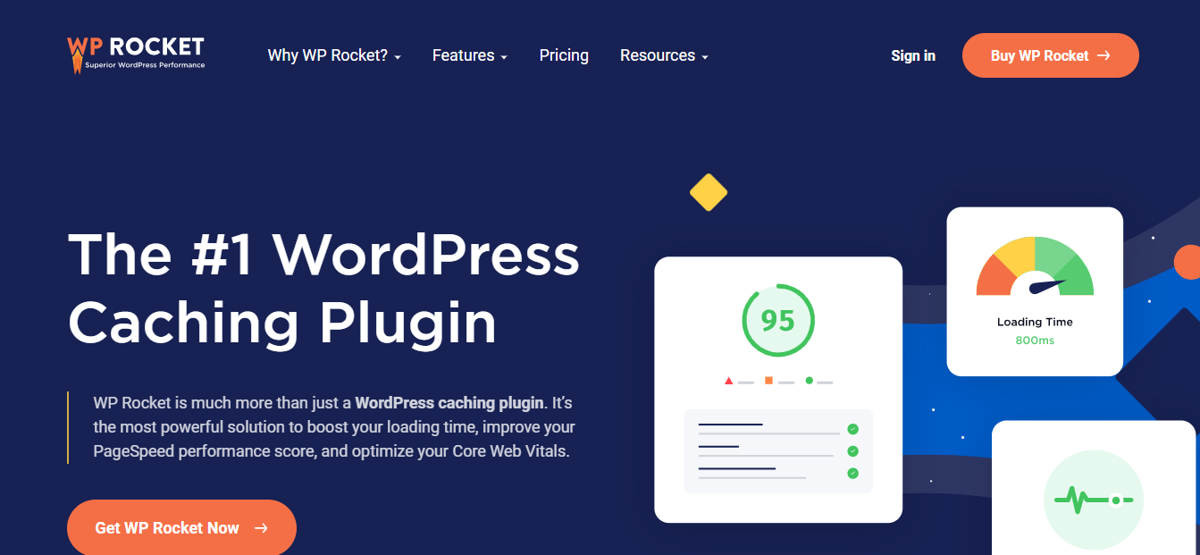 WP Rocket 頁面優化工具