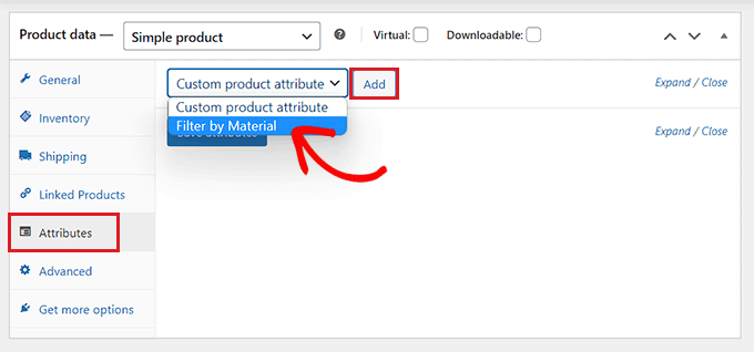 ドロップダウン メニューから作成したカスタム属性を選択します Choose the custom attribute you created from the dropdown menu