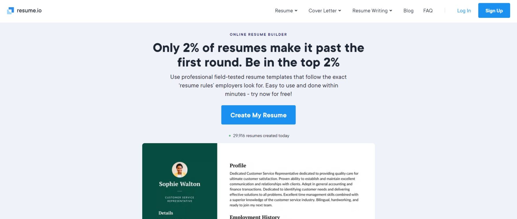 Resume.io - Beranda Mei 2023