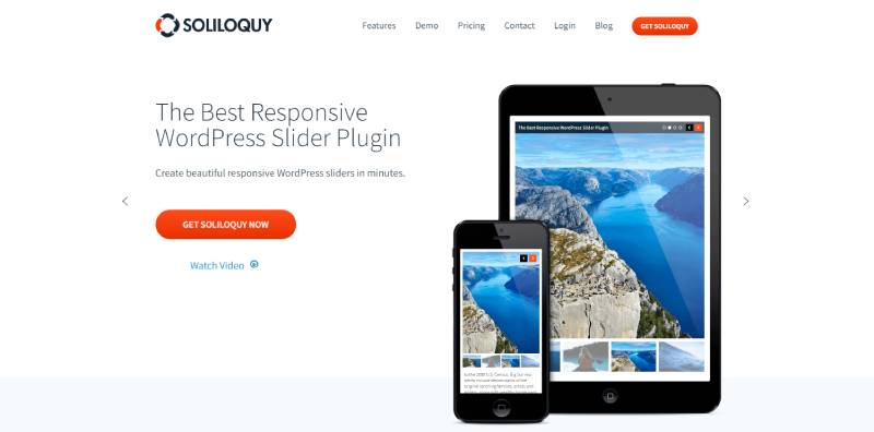 captura de tela do plug-in do slider do soliloquy wordpress