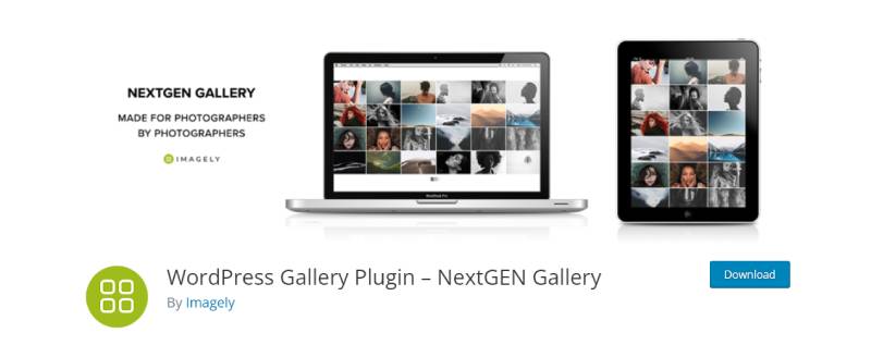 captura de tela da página de download do plugin wordpress nextgen
