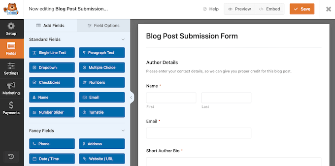 Plugin pembuat formulir WPForms The WPForms form builder plugin