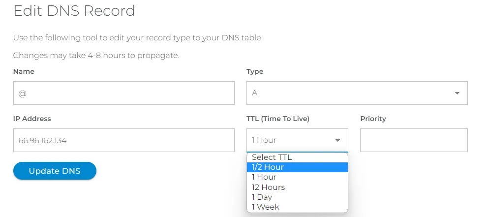 tip untuk migrasi wordpress yang mulus - turunkan nilai ttl Anda