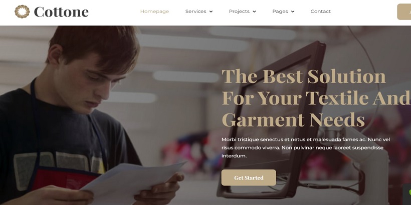 Cottone-Best-Textile-Industry-WordPress 主题