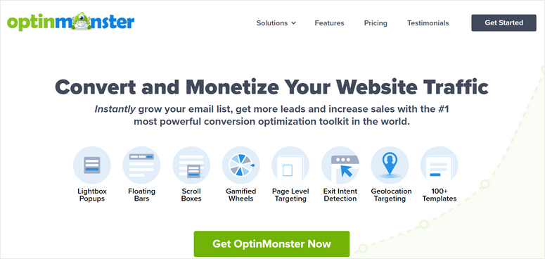 OptinMonster - IsItWP - Rilevatore di temi WordPress gratuito OptinMonster