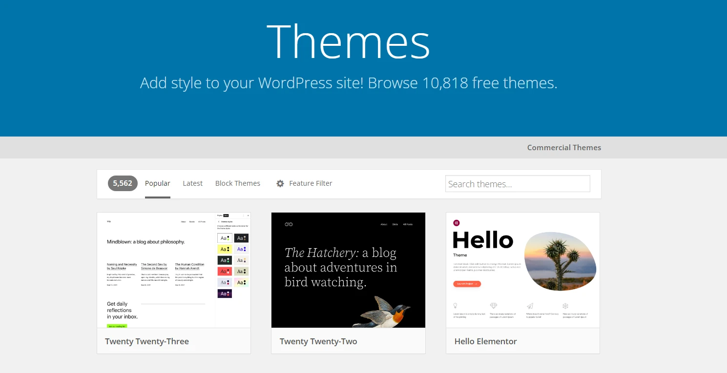 Tema WordPress.