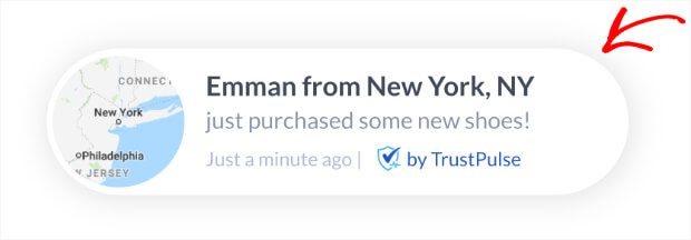 notificação trustpulse