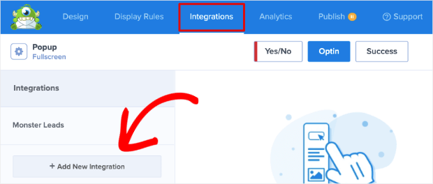 aggiungi-nuova-integrazione-in-optinmonster