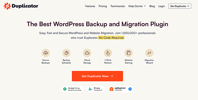 duplicatoreWordPressplugin SeedProd Duplicator plugin WordPress