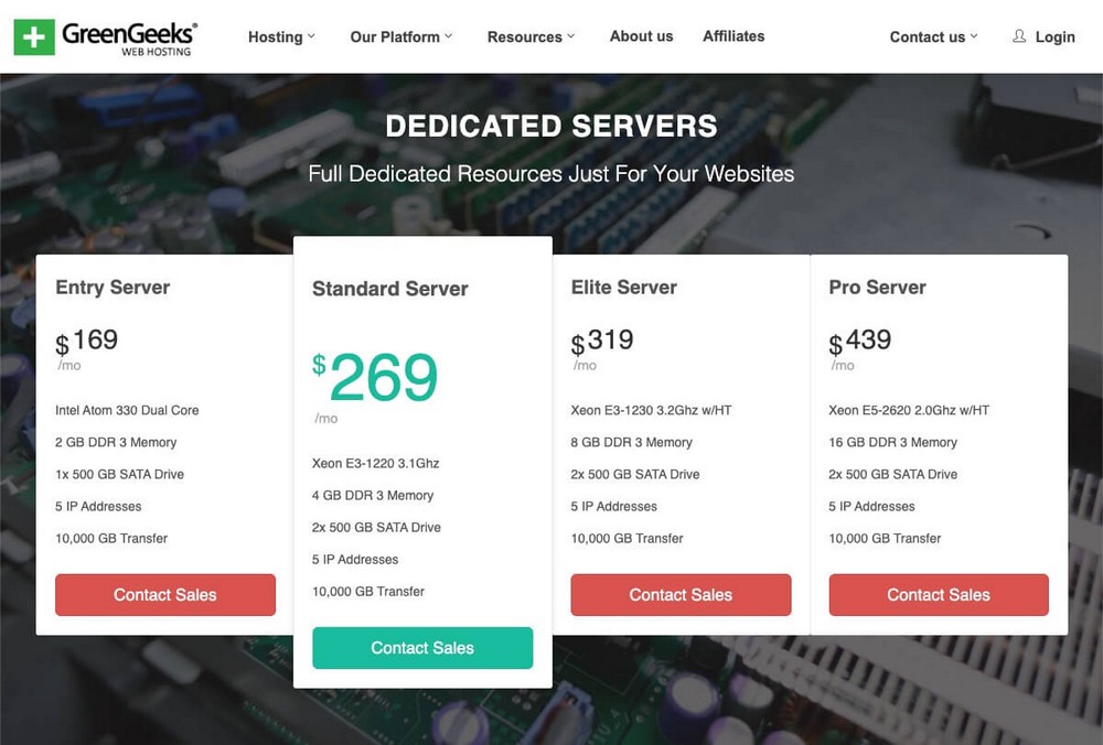 Server dedicato di Greengeek