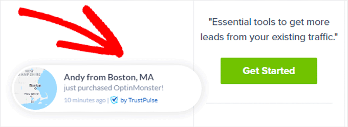 Exemplu TrustPulse TrustPulse Example