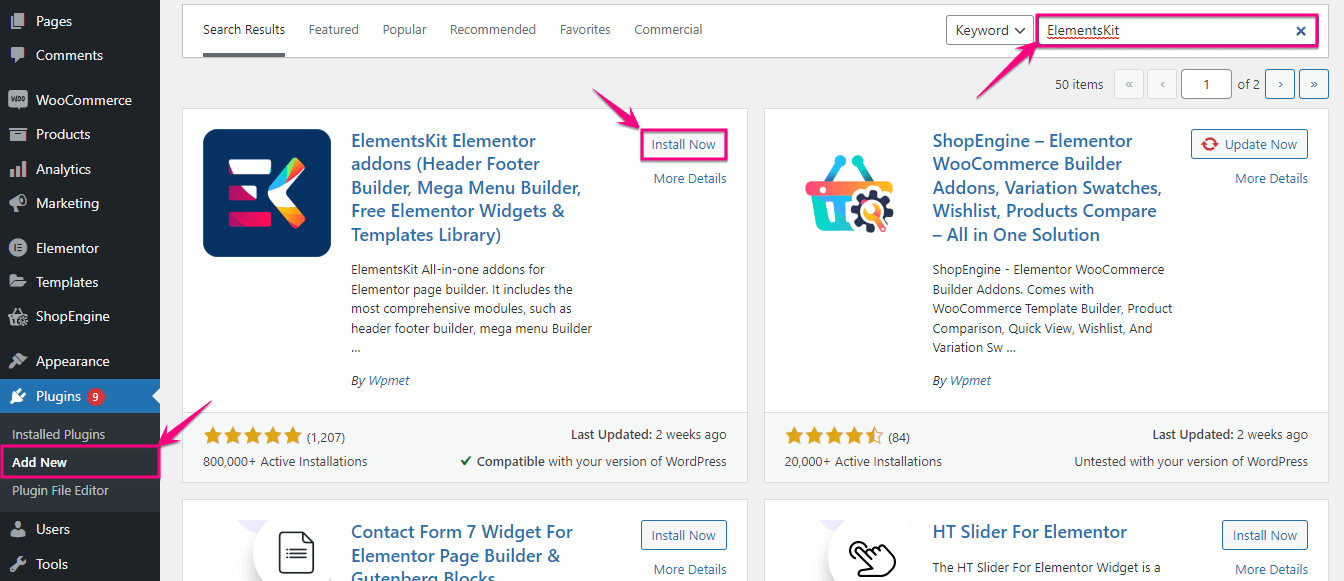 Effetto di scambio di immagini in WordPress utilizzando ElementsKit