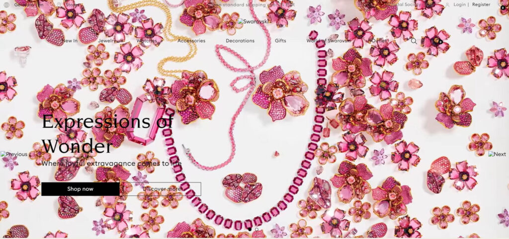 Swarovski: famosa marca de joias para cristais Swarovski: Famous Jewelry Brand for Crystals