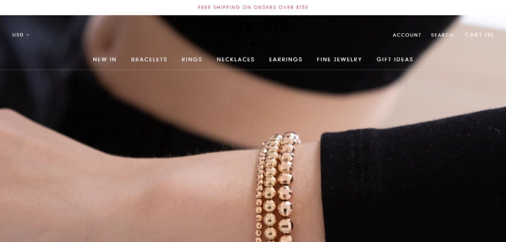Vivien Frank: marca de joias de ouro minimalista Vivien Frank: Minimal Gold Jewelry Brand