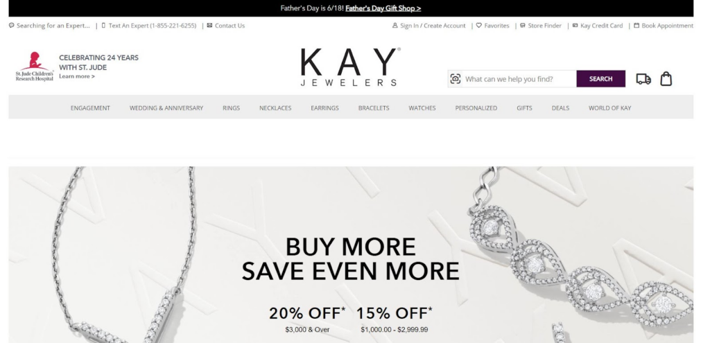 Kay Jewelers: marca de joias de ouro branco Kay Jewelers: White Gold Jewelry Brand