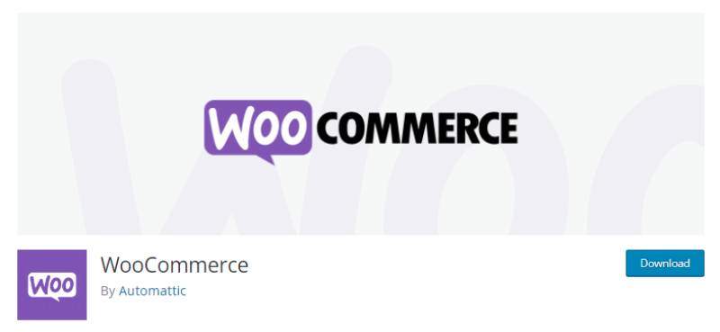 captură de ecran a paginii de descărcare woocommerce