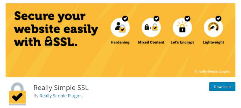 plugin ssl wordpress foarte simplu pentru dezvoltatori, captură de ecran a paginii de descărcare