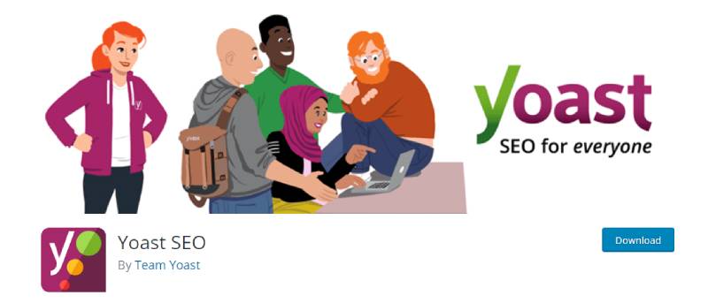 captură de ecran a paginii de descărcare yoast seo