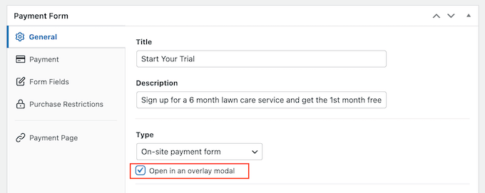 Membuka formulir berlangganan dalam sembulan Opening a subscription form in a popup