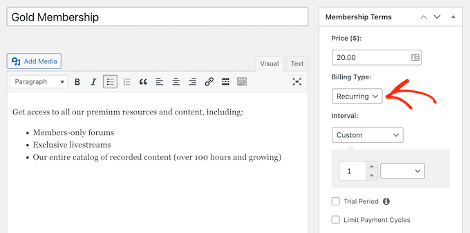Cara membuat keanggotaan berulang menggunakan WordPress How to create a recurring membership using WordPress