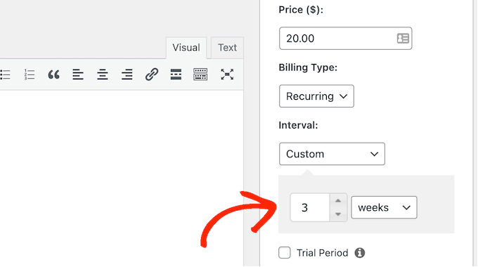 Menetapkan interval penagihan khusus untuk situs keanggotaan Anda Setting a custom billing interval for your membership site