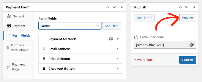 Pratinjau bagaimana formulir berlangganan dan uji coba gratis akan terlihat di situs web WordPress Anda Previewing how a subscription form and free trial will look on your WordPress website