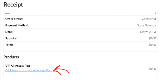 Contoh pass tak terbatas yang dibuat menggunakan Easy Digital Downloads An example of an unlimited pass created using Easy Digital Downloads