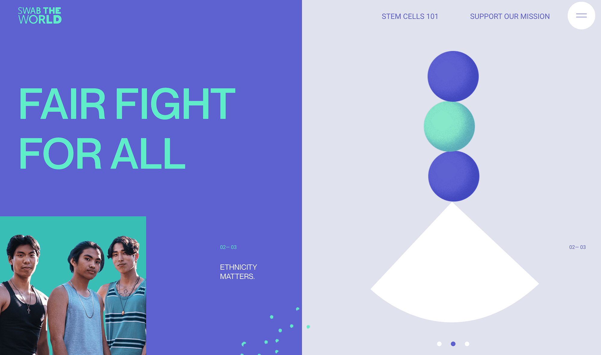 Site-ul Swab the World prezintă calități inovatoare de design web.