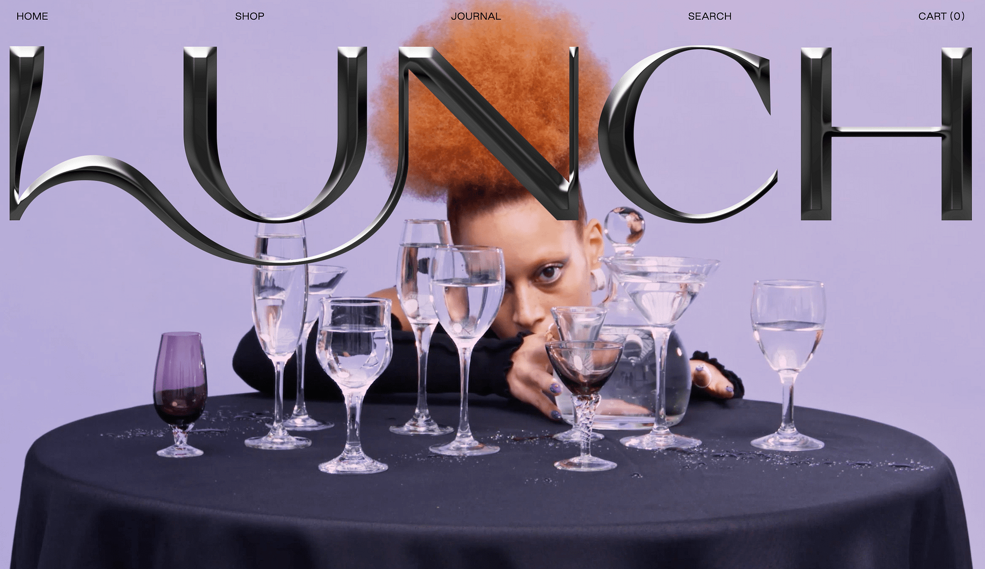 Lunch Concept Store este un exemplu excelent de design web inovator.