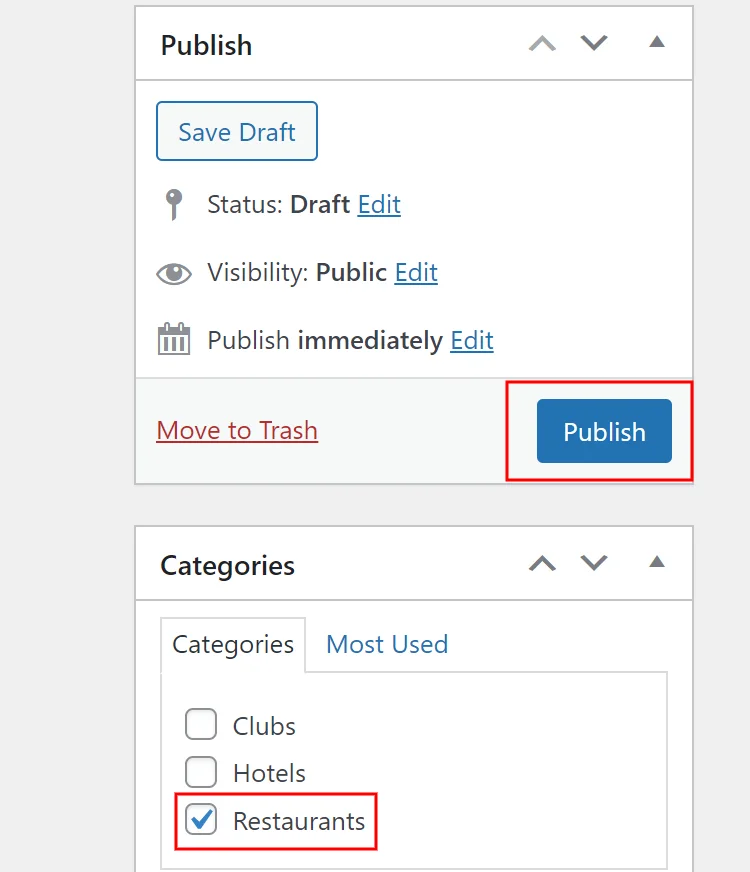 Atribuir filtros de pesquisa personalizados a uma categoria de listagem específica.