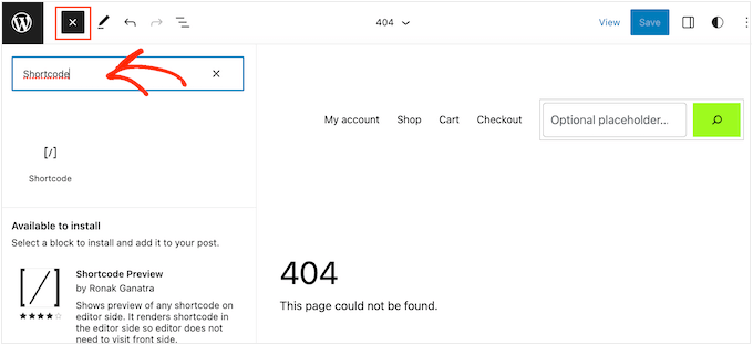Adăugarea unui bloc de coduri scurte la o temă WordPress Adding a shortcode block to a WordPress theme