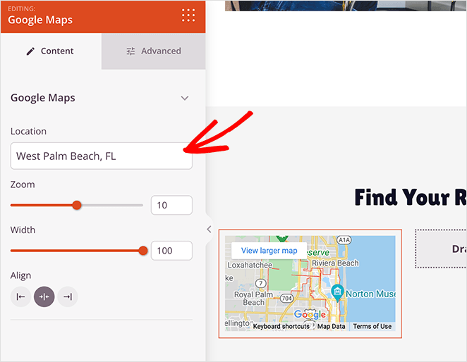 googlemapsblocklocationsettings SeedProd Google Maps block SeedProd