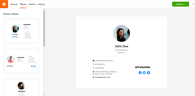 電子メール署名ビルダー email signature builder