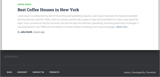 Pratinjau untuk tanggal hak cipta dinamis di footer WordPress Preview for dynamic copyright date in WordPress footer