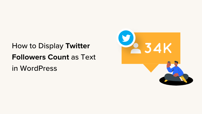 Jak wyświetlać liczbę obserwujących na Twitterze jako tekst w WordPress How to display Twitter followers count as text in WordPress