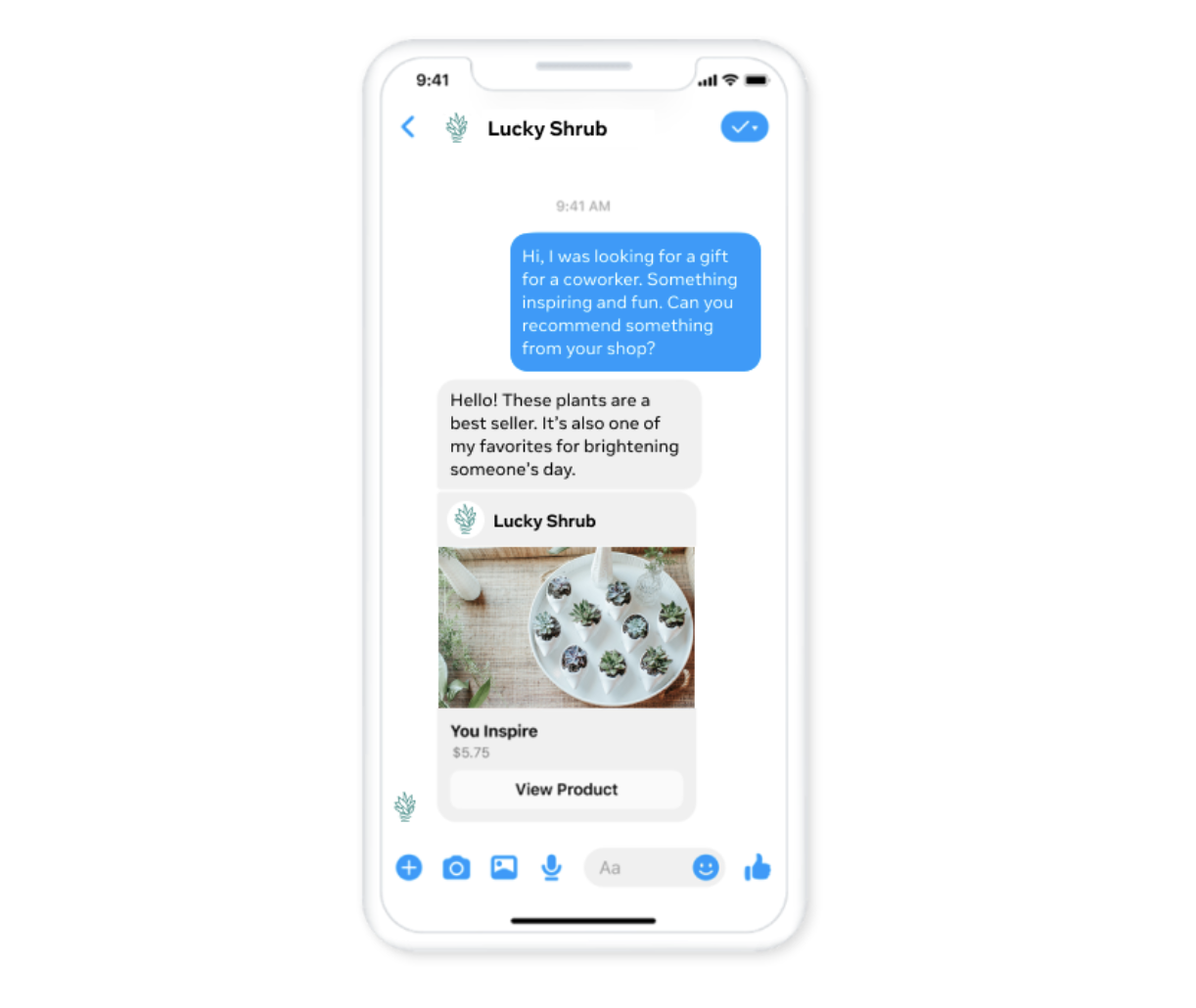 Facebook Messenger'da müşteri desteği